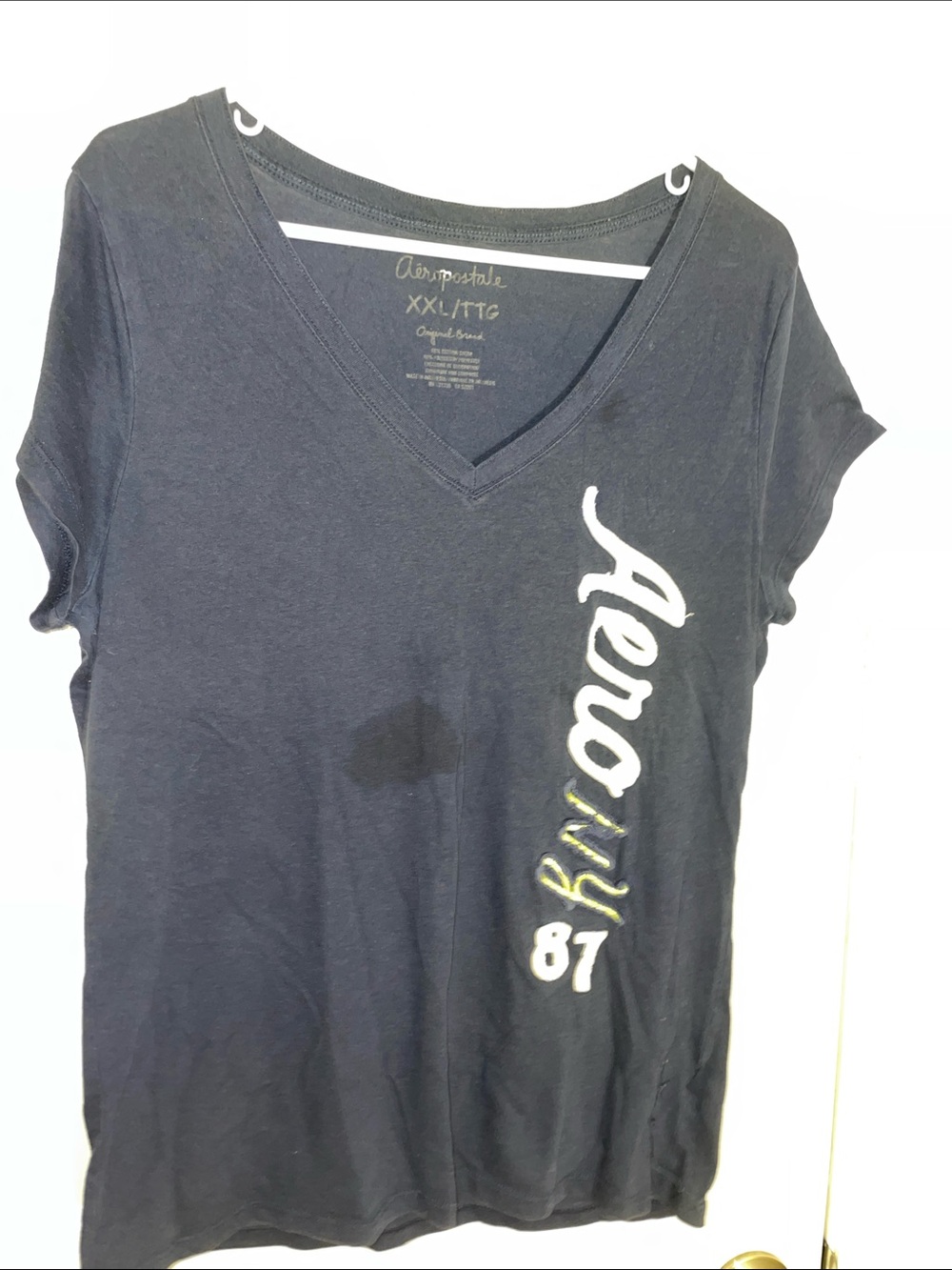Vintage AEROPOSTALE NY ‘87 Navy SS Tee XXL